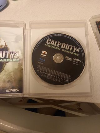 2 Juegos PS3 Call of Duty Modern Warfare y Black O