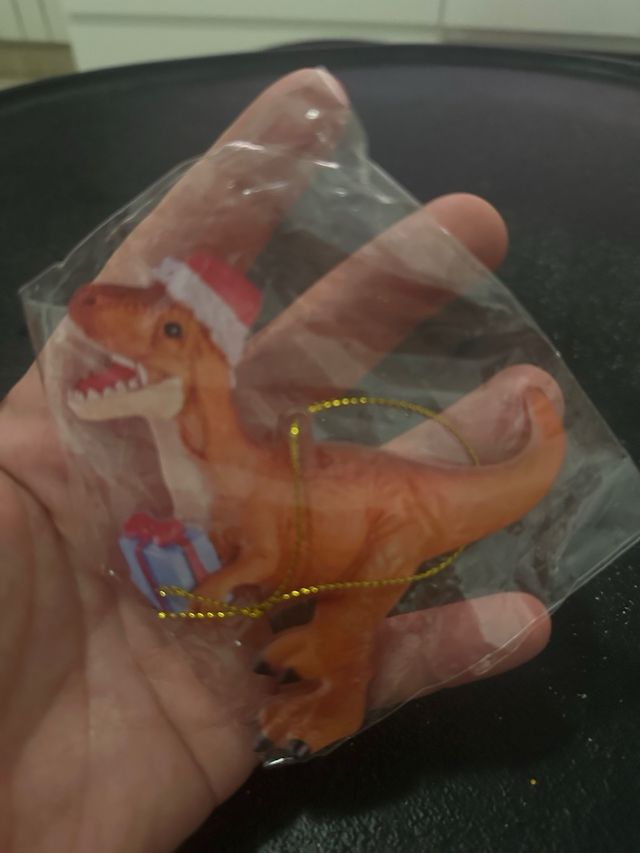 Adorno Dinosaurio Navideño
