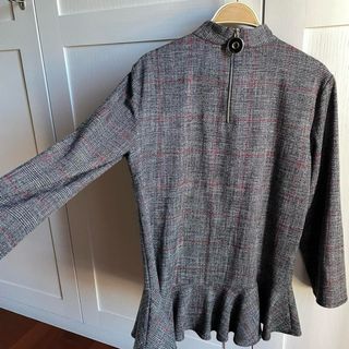 Zara Blusa a quadri mezza stagione