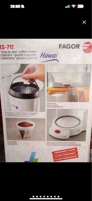 Cafetera Fagor Gota a Gota