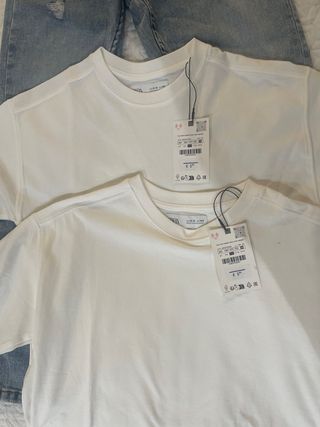 Camisetas Zara niño blancas Talla 9-10