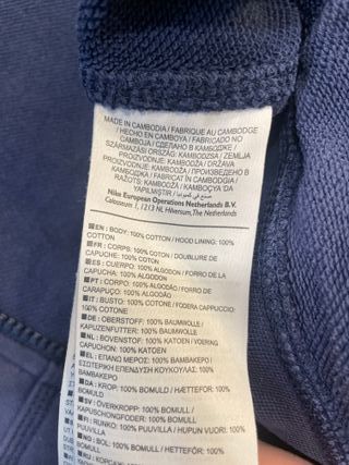 Sudadera Nike Azul con Capucha