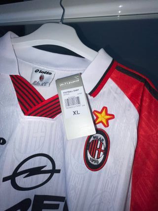 Camiseta AC Milan Retro Lotto 1995/1996 Talla XL