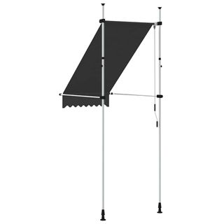 vidaXL Toldo retráctil de operación manual gris