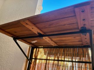 Mesa plegable madera balcón