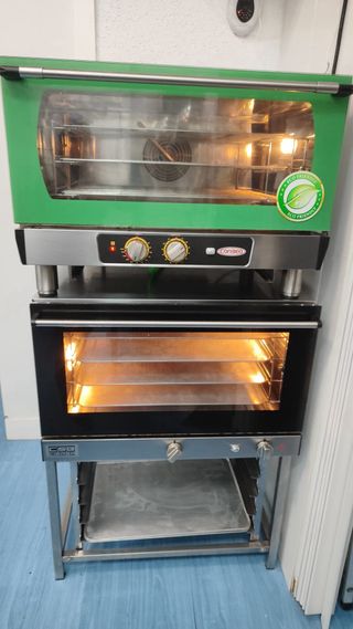 Horno de aire para pastelería + soporte.