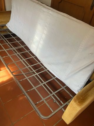 Divano letto velluto ocra anni 70