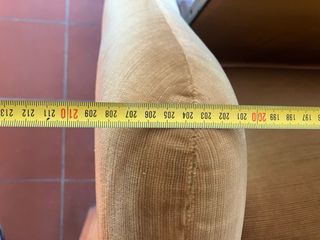 Divano letto velluto ocra anni 70