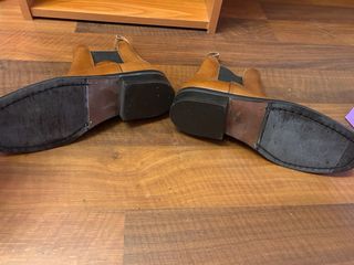 Botines de cuero marrón sin estrenar