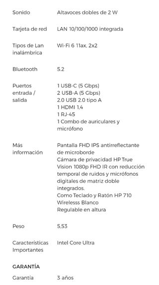 Ordenador All-in-one HP 24 Blanco
