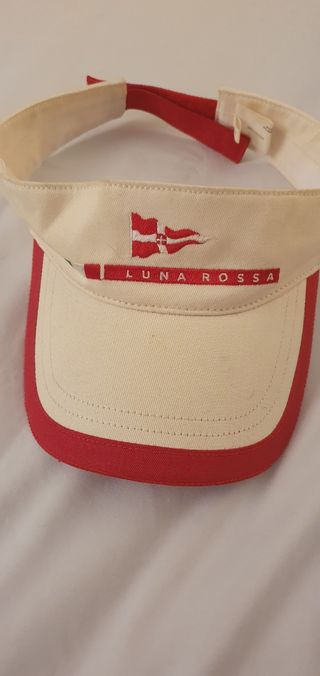 Visiera Luna Rossa Vintage Y2K Beige/Rosso