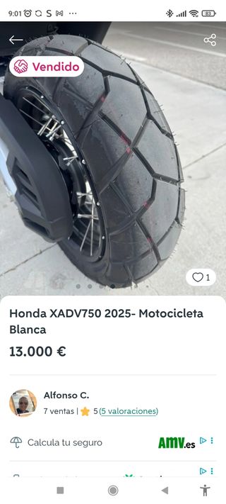 Honda XADV 750 modelo 2025 MOTO SOLO 800 KM 
