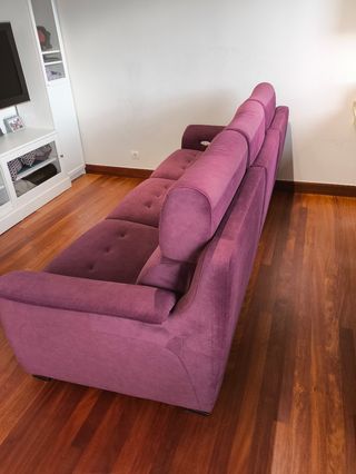 Sofá 3 plazas motor Burdeos