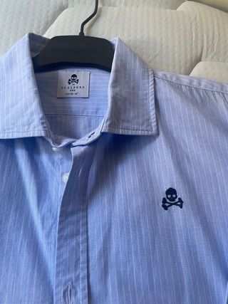 Camisa Scalpers Niño Azul claro a Rayas