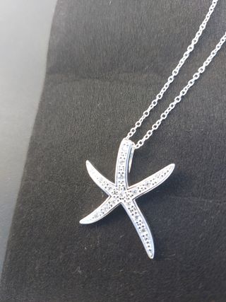 Collar Estrella Plata Circonitas