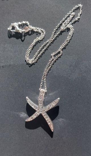 Collar Estrella Plata Circonitas