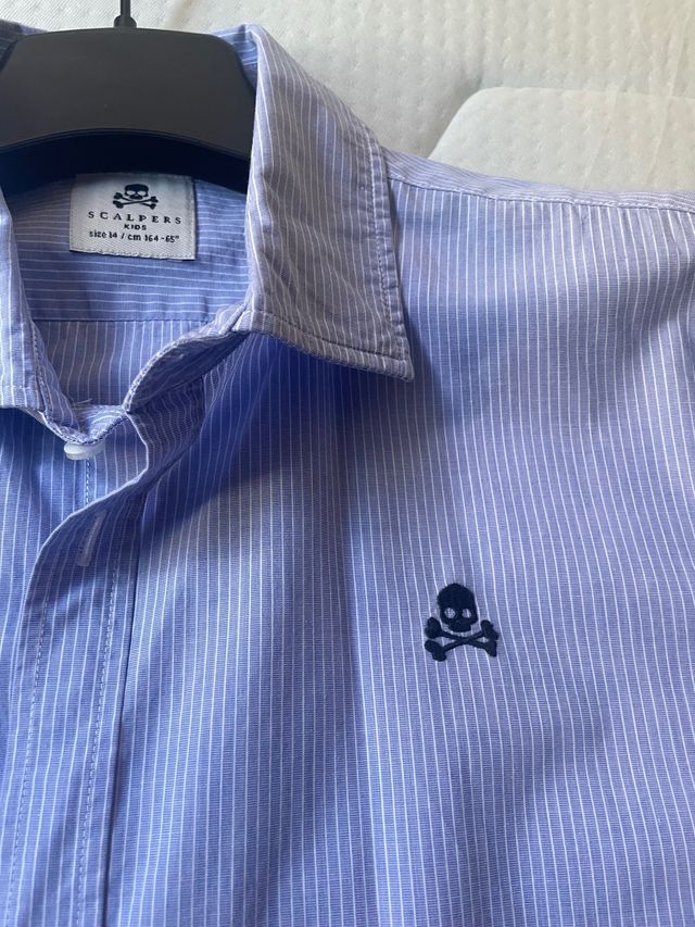Camisa Scalpers Niño Azul Talla 14