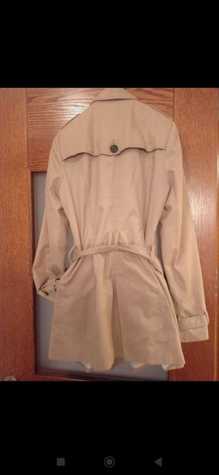 Gabardina Stradivarius Beige Tres Cuartos