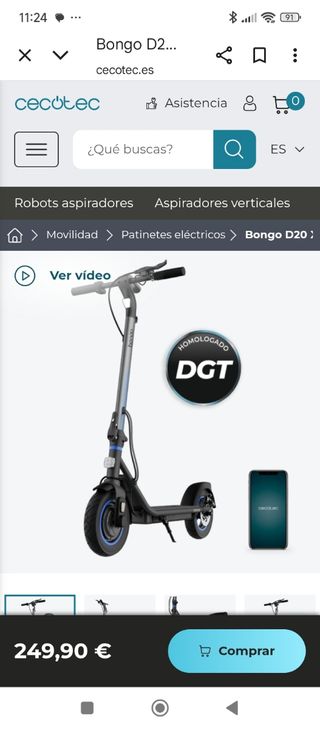 Patinete Eléctrico Negro