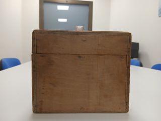 Baúl/Cofre de madera y cuero