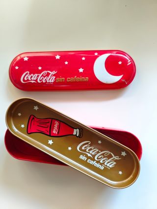 2 custodie vintage per Coca Cola senza caffeina