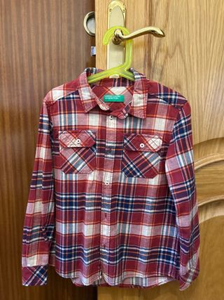 Camisa niño cuadros United Colors of Benetton