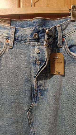 Falda Larga Vaquera Levi's Azul