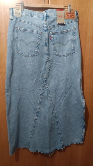 Falda Larga Vaquera Levi's Azul