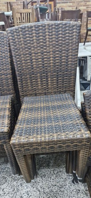 27 Sillas Ratan Sintetico Interior/Exterior