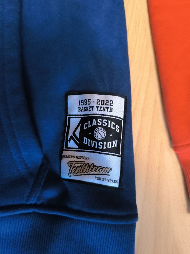 Felpa Tenth Basket Blu Taglia M