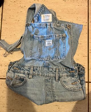 Peto vaquero Pull&Bear azul talla XS