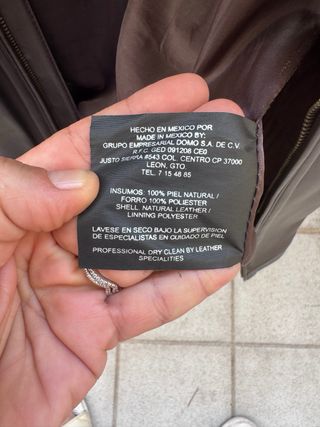Cazadora de Piel para Hombre Marrón