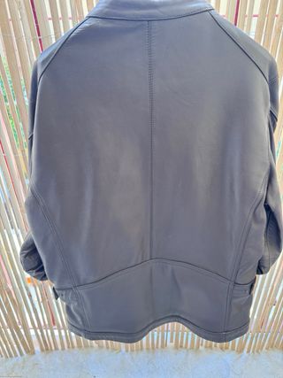 Cazadora de Piel para Hombre Marrón