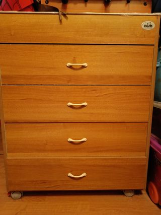 Mueble cambiador CAM con 4 cajones