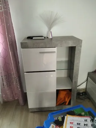 Mueble salón moderno con luz LED