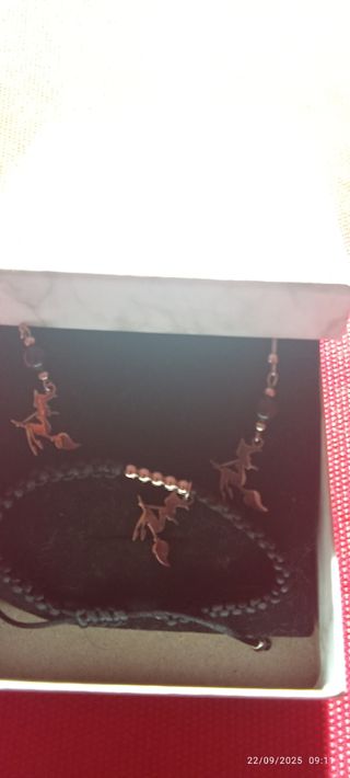 Conjunto Brujas Pendientes y Pulsera