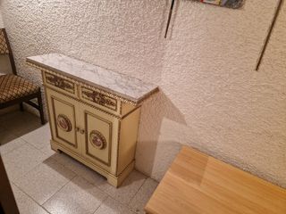 Mueble Taquillón Vintage con Encimera de Mármol