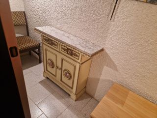 Mueble Taquillón Vintage con Encimera de Mármol