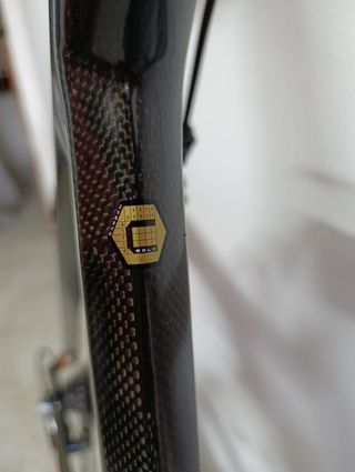 Bicicleta de carretera Orbea naranja