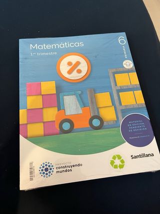 Lote libros matemàticas para 6 de primaria nuevos 