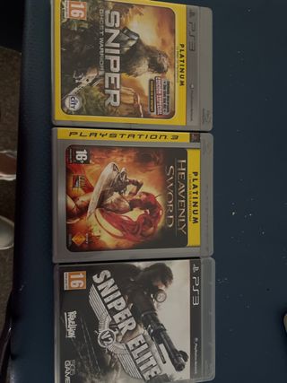 Juegos PS3: Sniper Ghost Warrior, Heavenly Sword, 