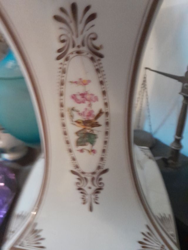 Vaso art nouveau Liberty Arcap Porcellana Bianco