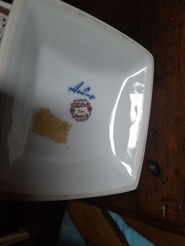 Vaso art nouveau Liberty Arcap Porcellana Bianco