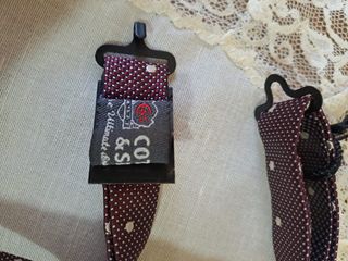 Cotton & Silk bordeaux bow tie