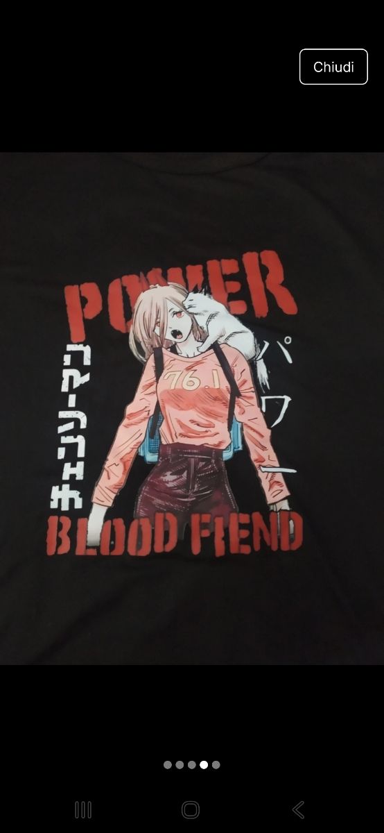 T-shirt Unisex Anime Giapponese Power