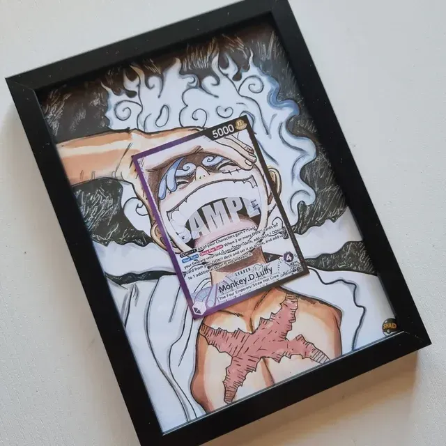 Cornice One Piece Luffy OP09-061 V.2 13x18 Arte