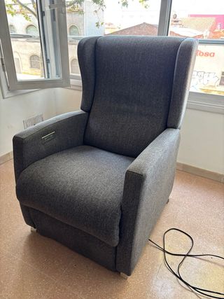 Sillón Kibuc 1 plaza eléctrico gris