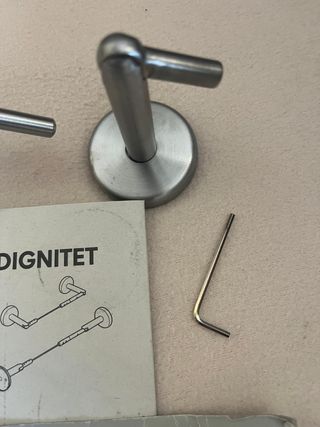 Sirga para colgar cortinas DIGNITET de acero inox.