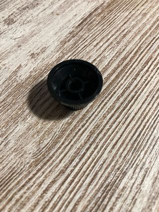 Perillas de plástico negras para guitarra