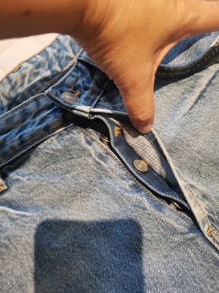 Vaqueros Zara Regular Talla 44 Azul